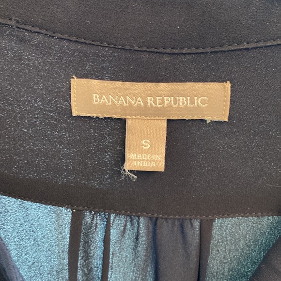 🌸4 for $20🌸 Banana Republic Navy Blouse Sz Small - Picture 2 of 5